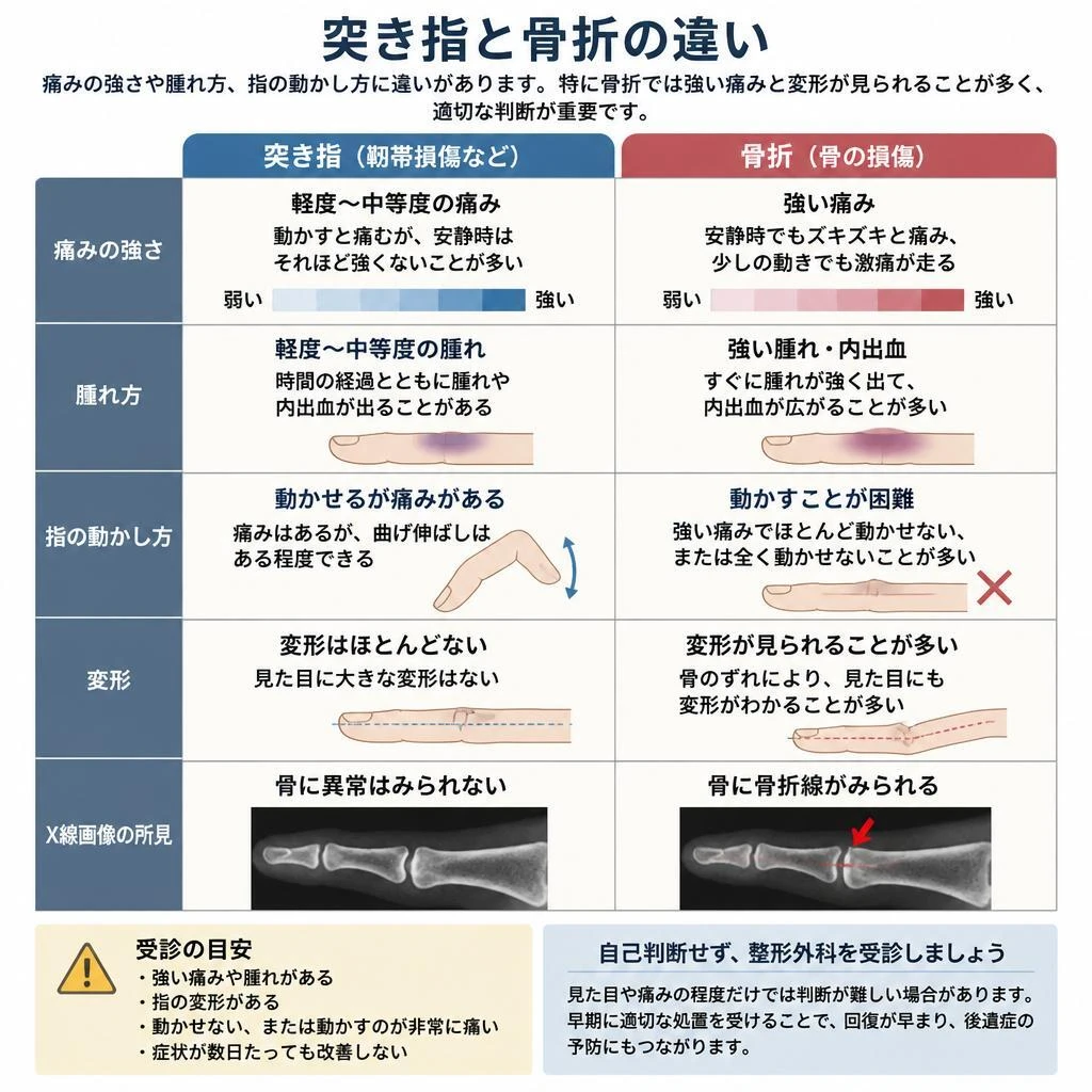 骨折との見分け方