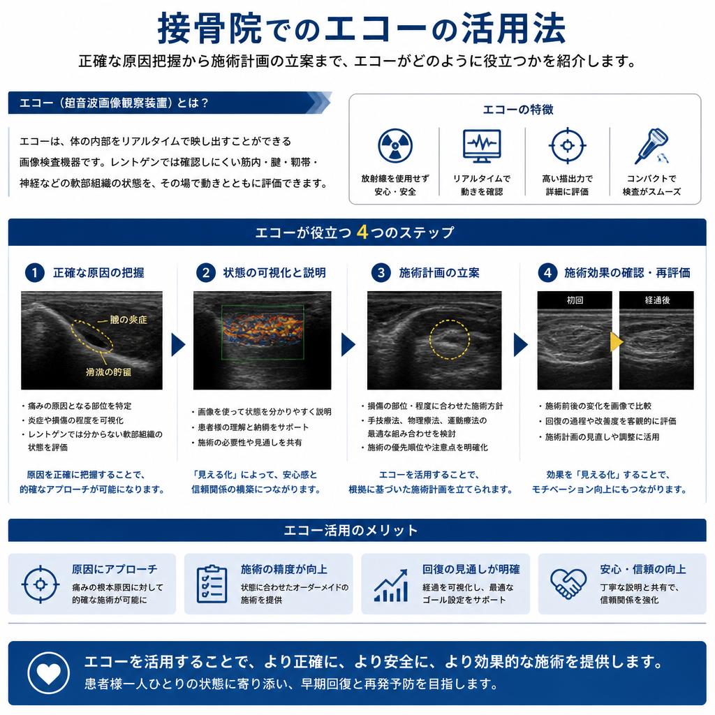 4. エコーを活用した施術