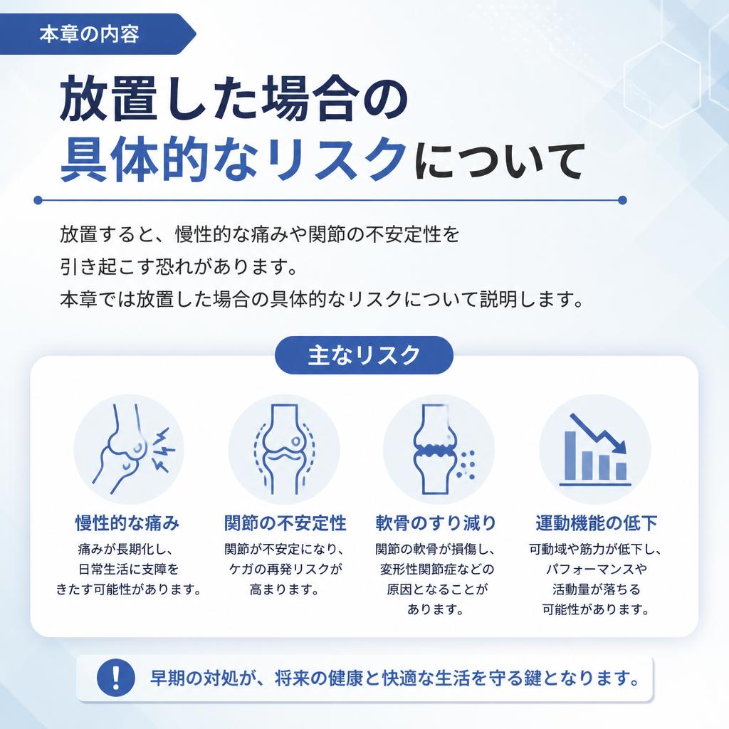 捻挫を放置するリスク